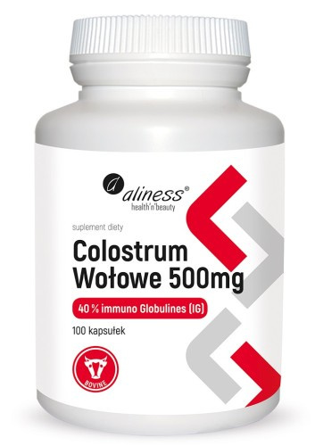 ALINESS, COLOSTRUM WOŁOWE X 100 KAPS. ALINESS, COLOSTRUM WOŁOWE X 100 KAPS.