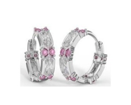 BJT413 Kolczyki hipoalergiczne ze stali medycznej 316L