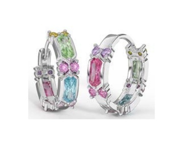 BJT414 Kolczyki hipoalergiczne ze stali medycznej 316L