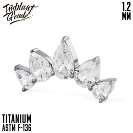 SKU: 1184-g Diadem Cluster 1.2-Gold