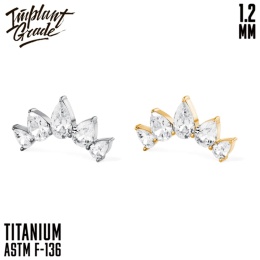 SKU: 1184-g Diadem Cluster 1.2-Gold