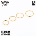 SKU: 013-7 Gold Hinged Segment Ring 0.8 (20 G)