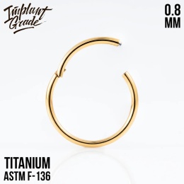 SKU: 013-8 Gold Hinged Segment Ring 0.8 (20 G)