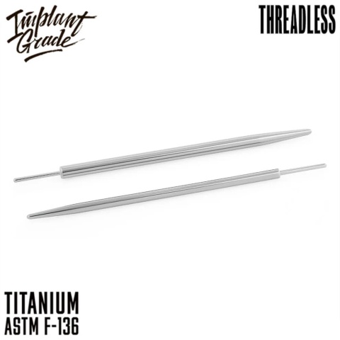 SKU: 591-1 Pin do prętów (18G)1mm Push In Threadless pin taper