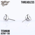 SKU: 244-2,5 Srebrna ozdoba, końcówka do labretu Push In Threadless Three Prong Set Crystal top 2mm