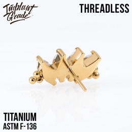 SKU: 941 Threadless 4 Stones Bead Marquise Cluster
