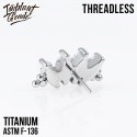 SKU: 941 Threadless 4 Stones Bead Marquise Cluster