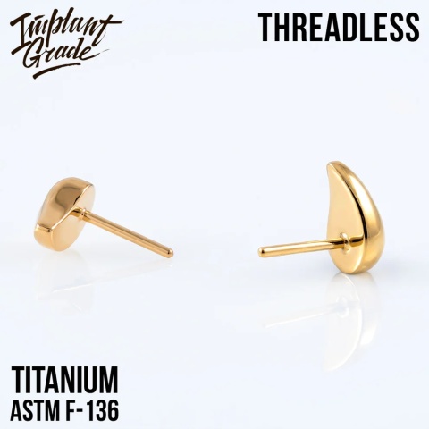 SKU: 964 - right Threadless Gold Comma 3 D top
