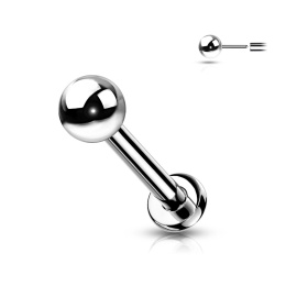 SKU: LBT112 0,8/6mm/2mm, Tytanowy labret push in z kulką