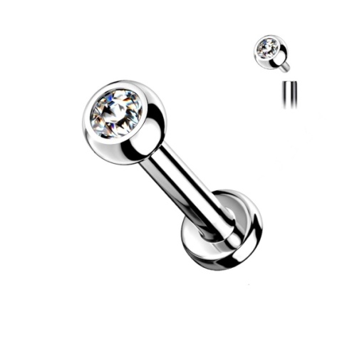 SKU: LBT12-BL Kompletny labret GWINT WEWNĘTRZNY (18G) 1/6mm
